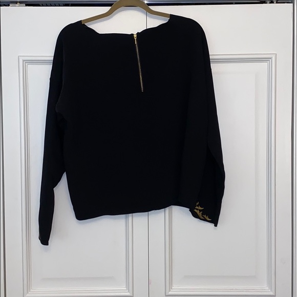 RACHEL Rachel Roy Black Long Sleeve Blouse - Picture 5 of 5